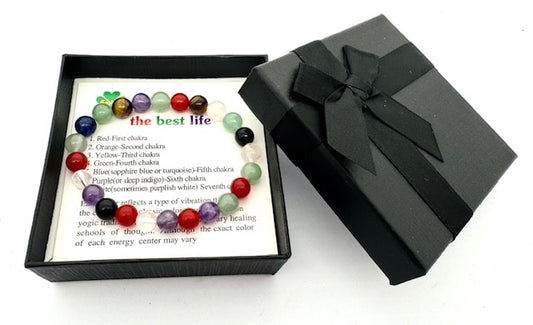 8 mm Mixed Edelsteen Armband – Cadeaudoos Inclusief