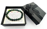 8 mm Mos Agaat Edelsteen Armband – Cadeaudoos Inclusief