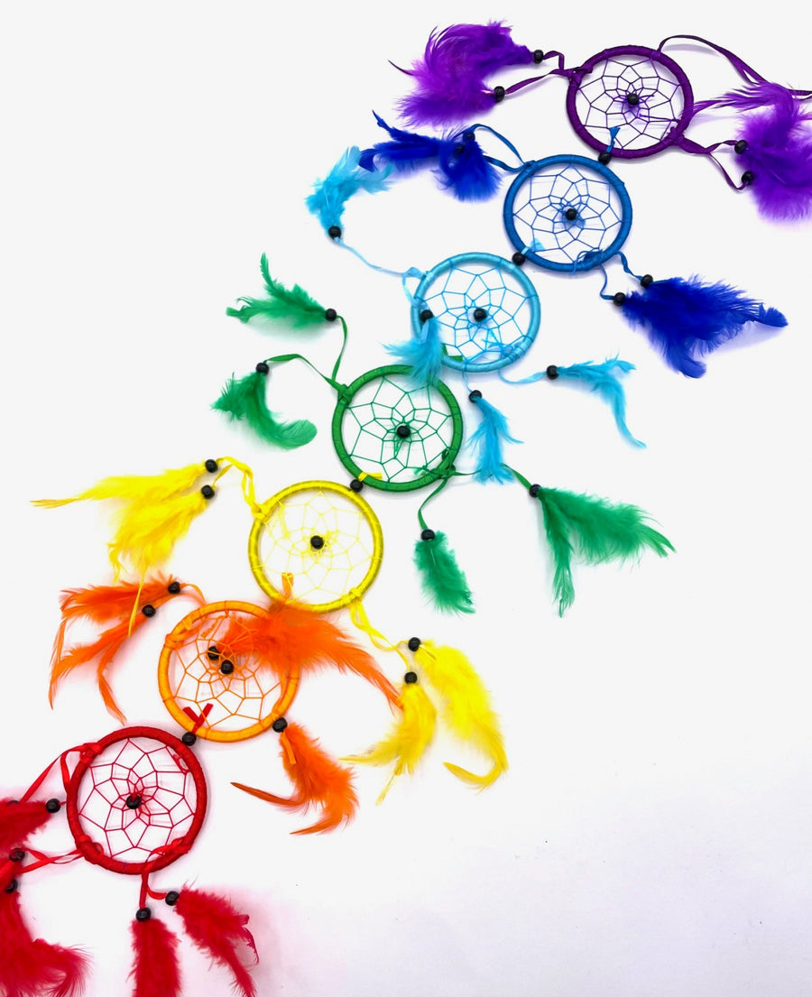 8cm 7 Chakra Dreamcatcher (2 stuks)