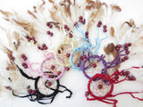 licht blauw met bloemen - 36