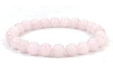 8 mm Rozenkwarts Edelsteen Armband – Cadeaudoos Inclusief