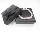 8 mm Rozenkwarts Edelsteen Armband – Cadeaudoos Inclusief