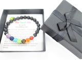 8mm 7-Chakra Zwarte Toermalijn Edelsteen Armband – Inclusief Cadeaubox