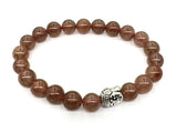 8mm Boeddha Aardbei Kwarts Armband – Inclusief Cadeaubox