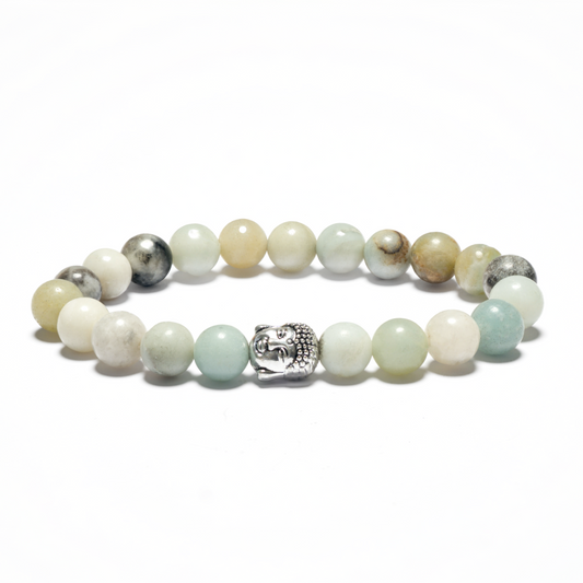 8mm Boeddha Armband zonder Doos - Amazoniet