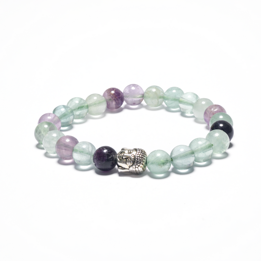 8mm Boeddha Armband zonder Doos - Fluoriet