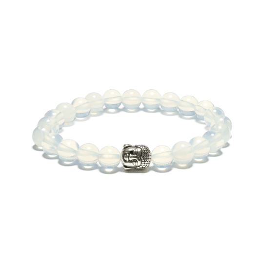 8mm Boeddha Armband zonder Doos - Opaal