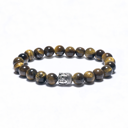 8mm Boeddha Armband zonder Doos - Tijgeroog
