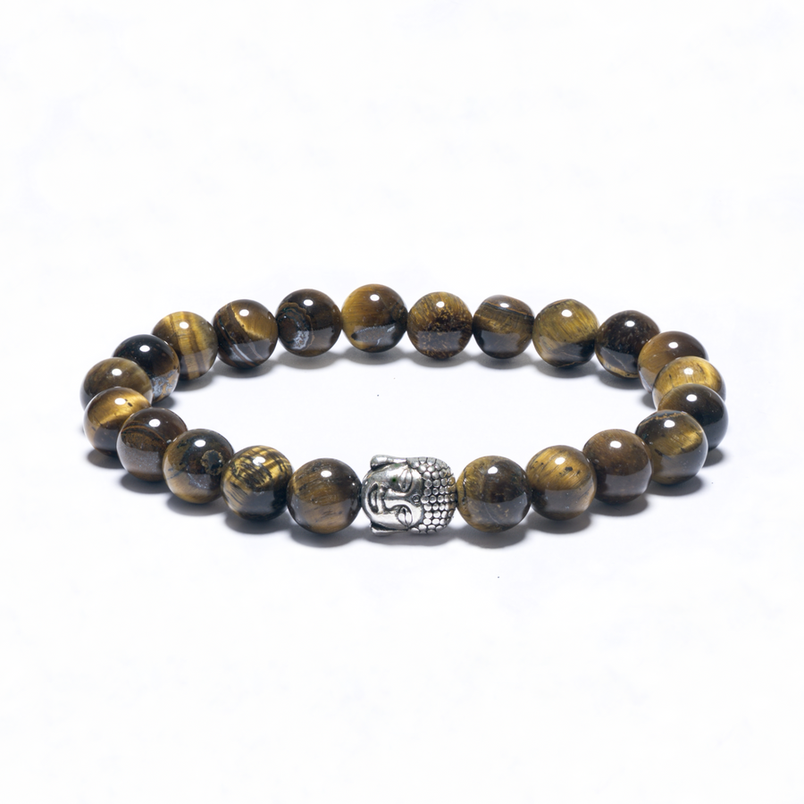 8mm Boeddha Armband zonder Doos - Tijgeroog