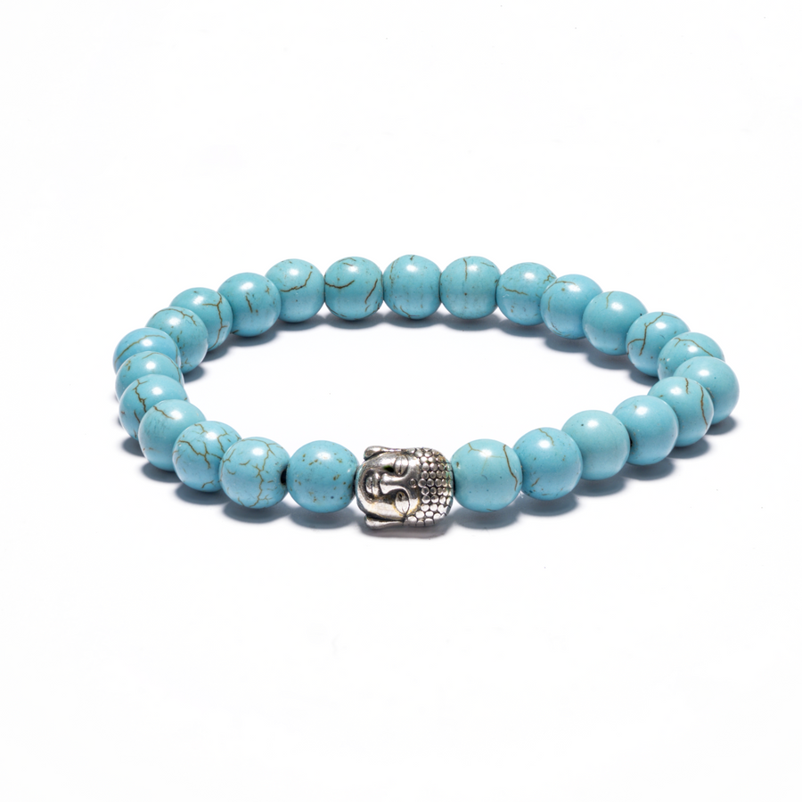 8mm Boeddha Armband zonder Doos - Turquoise