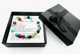 8mm Boeddha Mixed Armband – Inclusief Cadeaubox