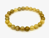 8 mm Gouden Haar Kwarts Edelsteen Armband – Cadeaudoos Inclusief