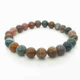 8 mm Oceaan Jaspis Edelsteen Armband – Cadeaudoos Inclusief