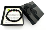 8 mm Zwarte Onyx Edelsteen Armband – Cadeaudoos Inclusief