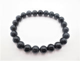 8 mm Zwarte Toermalijn Edelsteen Armband – Cadeaudoos Inclusief