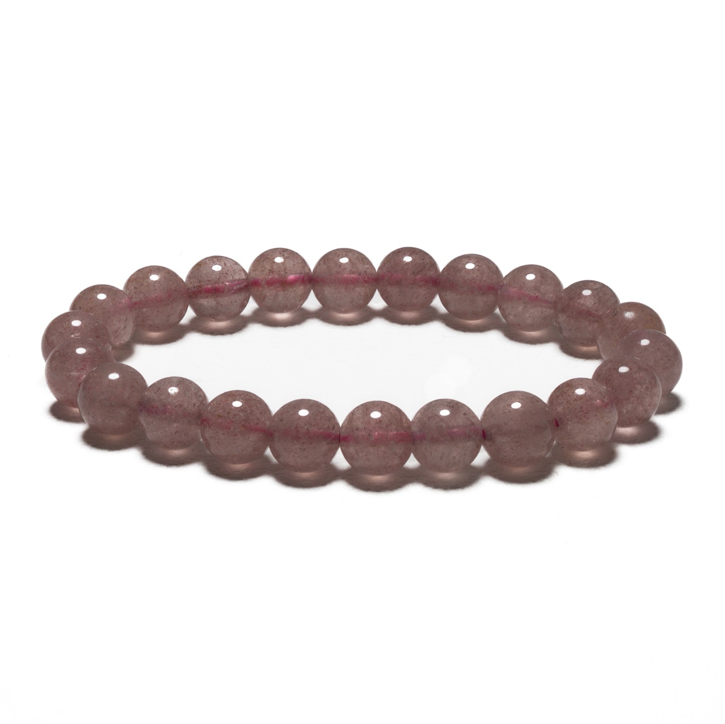 8mm Edelsteen Armband zonder Cadeaudoos - Aardbeien Kwarts