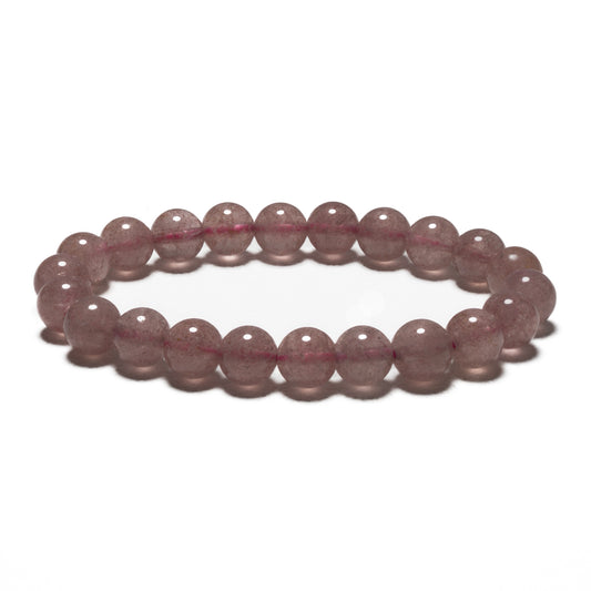 8mm Edelsteen Armband zonder Cadeaudoos - Aardbeien Kwarts