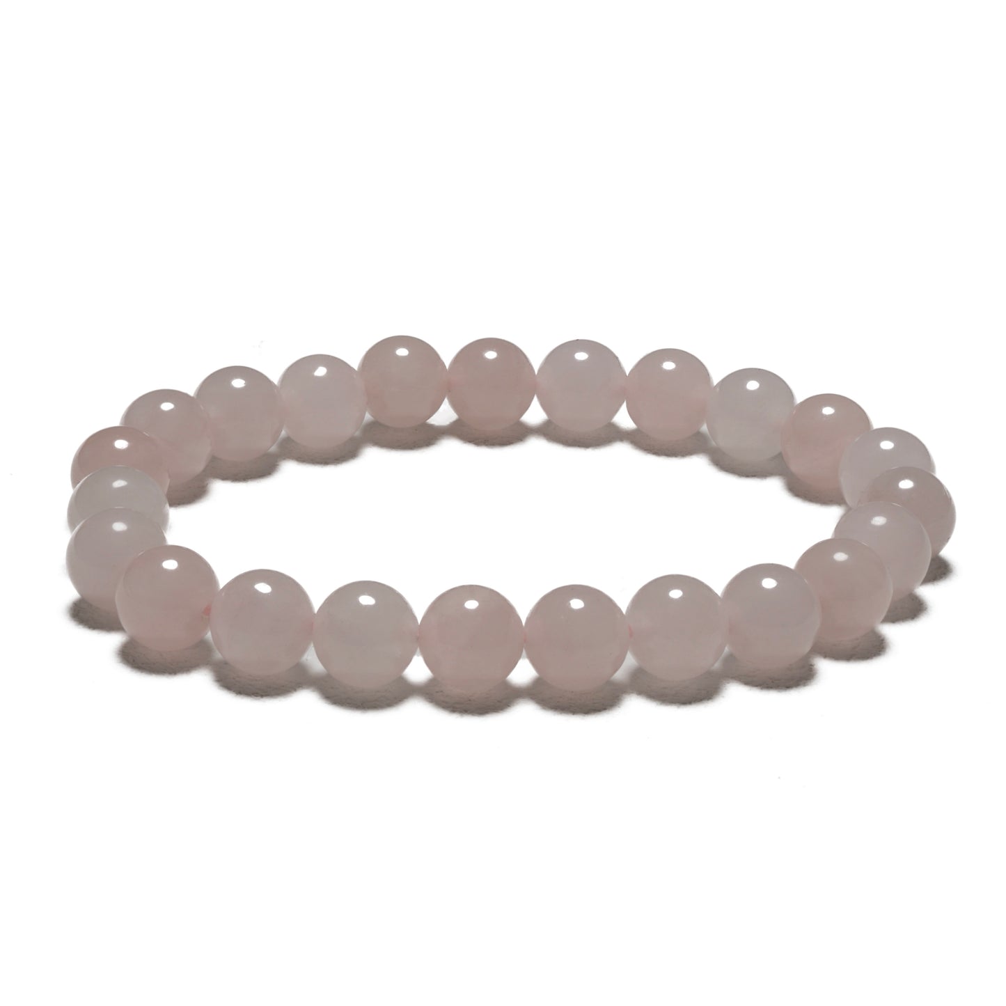 8mm Edelsteen Armband zonder Cadeaudoos - Roze Kwarts