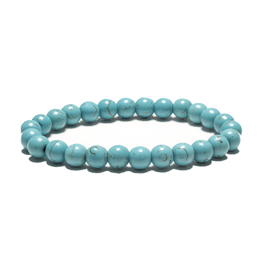 8mm Edelsteen Armband zonder Cadeaudoos - Turkoois