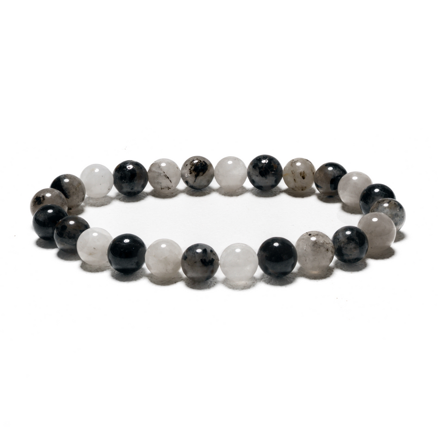 8mm Edelsteen Armband zonder Cadeaudoos - Zwart Haar Kwarts