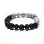 8mm Yin Yang Armband zonder Cadeaudoos - Howliet en Lavasteen