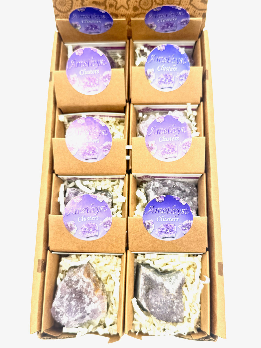 Amethist Clusters - (16 stuks)