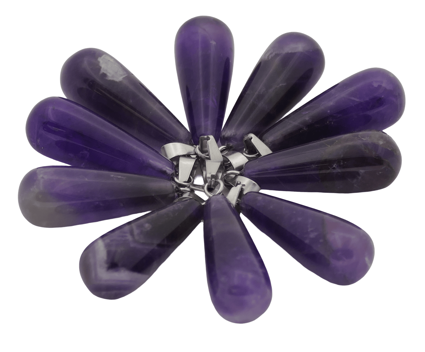 Amethist Druppelhanger (10 stuks)