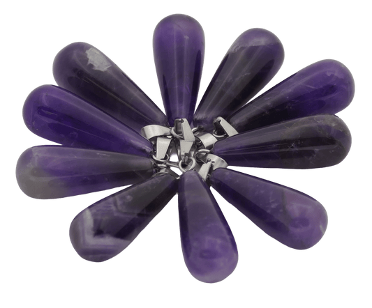 Amethist Druppelhanger (10 stuks)