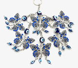 Blauwe Boze Oog Sleutelhangerset Vlinder (6 stuks)