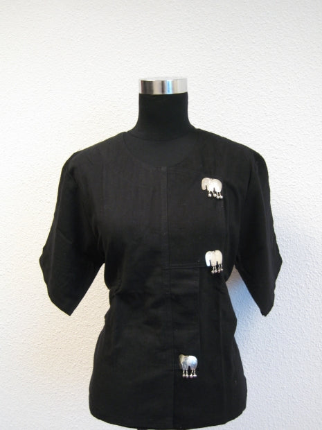 blouse with elephant