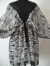 Blouse with zebra print