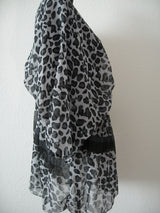 Blouse with zebra print III