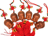 Boeddha's Hoofd Gelukshangers (6 stuks)
