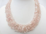 Wholesale Clustered Rose Quartz Chipstone Necklace