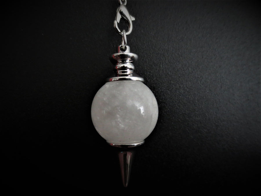 Rock Crystal Gemstone Pendulum Ball