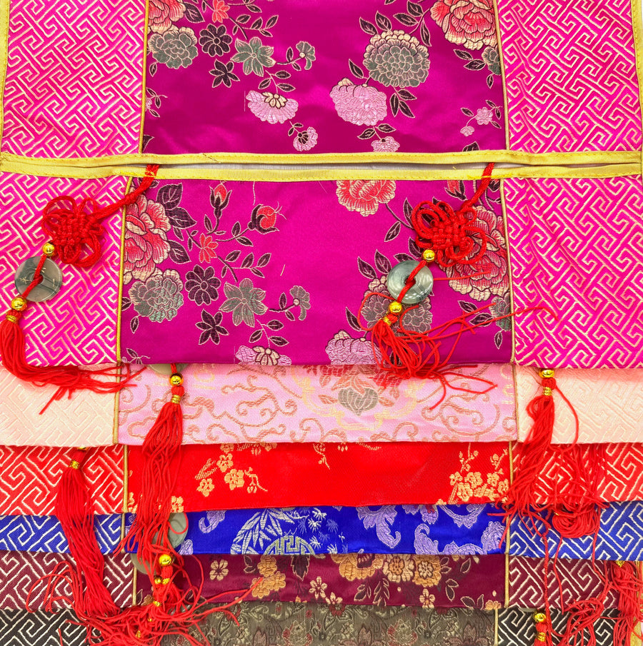 Chinese Tissue Box Cover - Blue