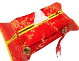 Chinese Tissuedoos Deksel - Rood