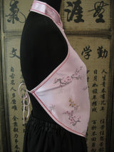 Chinese topje met opening en bloemen (roze)