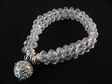 Witte Kristallen Kralen Armband - Meervoudige Mode Sieraden met Strass Accentuering