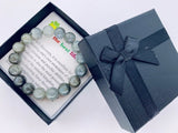 12 mm Edelsteen Armband met Cadeau Doos - Labradorite