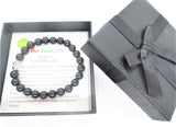 8mm Boeddha Zwarte Toermalijn Armband – Inclusief Cadeaubox
