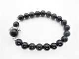 8mm Engelen Armband met Doos - Zwarte Toermalijn