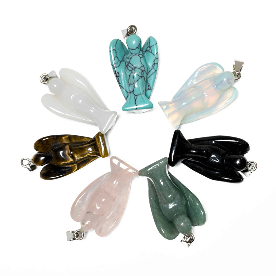 Edelsteen Engel Hanger Set (7 stuks)