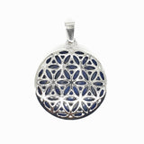 Blauwe Boze Oog Sleutelhanger Flower of Life Set van 6