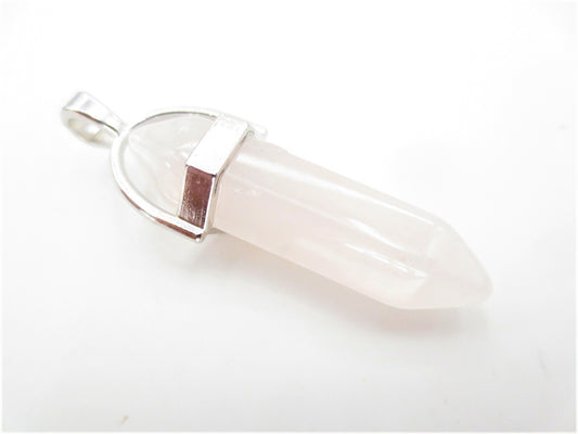 Edelsteenhanger - Rozenkwarts