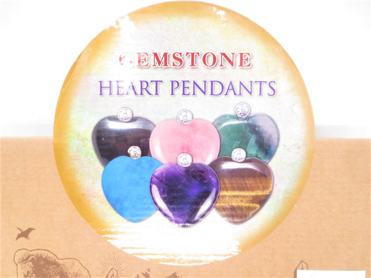 Edelsteen Hart Hangers Ketting Met Diamant Set van 12 stuks