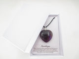 Edelsteen Hart Hangers Ketting Met Diamant Set van 12 stuks