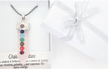 7 Chakra Edelsteen Ketting Hanger (I) - Rozenkwarts