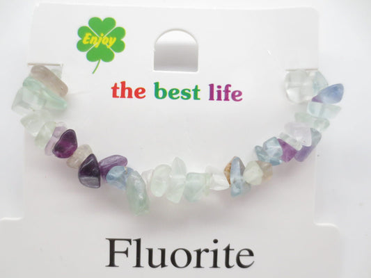 Edelsteen Split Armbanden Fluoriet (12 stuks)