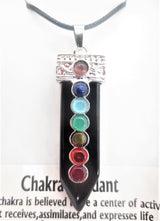 7 Chakra Edelsteen Ketting Hanger (I) - Onyx